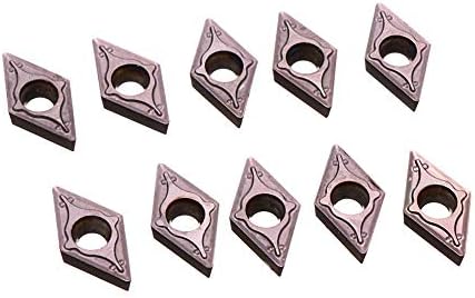 shengyuze 10Pcs DCMT0702 EM YBC205 Carbide Inserts Blades for Lathe Turning Tool Holder Power Tools