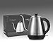 Anbanglin Electric Kettle Gooseneck with Thermometer,Drip Kettle for Coffee,Gooseneck kettle with Quick Boil, Pour Over Coffee Kettle with Stainless Steel, Auto Shut-off, Strix Controller,1L