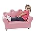 Melissa & Doug Child's Crown Sofa - Pink Faux Leather Children's Furniture