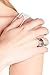 925 Sterling Silver Flowers & Leaves Ring 13MM Size 9