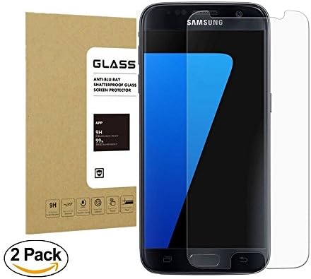 Galaxy S7 Tempered Glass Screen Protector WolfGen [2Pack] 9H Hardness Bubble-Free [Touch Sensitive] HD Clear Film Screen Protector for Samsung Galaxy S7