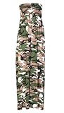 Chocolate Pickle New Womens Plus Size Boob Tube Printedm Sheering Summer Maxi Dress 4-22