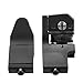 SOUFORCE AR15 Front and Rear 45 Degree Offset BUIS Backup Iron Sight Set for Picatinny Rails