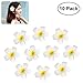 Women's Hawaiian Plumeria Flower Hair Clip Wedding Bridal Hairpin Barrette Hair Accessories - 10 Pieces