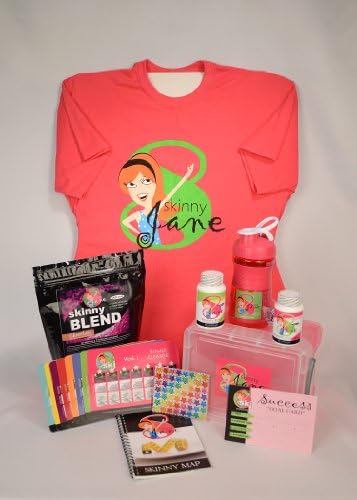 Skinny Jane 8 Week Weight Loss Kit - Diet Plan for Women - Lose Weight Fast - Eating Guide, Motivational Tools, and Weight Loss Supplements - Lose up to 35 lbs. (Banana, Large)