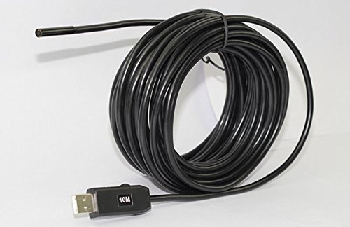Click Here to See More Images ZHOL® 10M 6 LEDs 5.42mm Lens 1.3MP 720P HD USB Endoscope, Waterproof Endoscope Borescope Inspection Camera, USB Borescope Video Camera, Pipe Endoscope Camera, USB Borescope Camera for the inspection of Pipe/Vent-pipe/Air Conditioning pipeline/Welding Industry pipeline/Corrosion/Occlusion and others IP67 (10M)