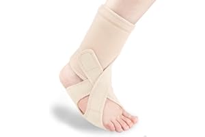 Estinko AFO Foot Drop Brace-Drop Foot Brace Foot Drop Brace for Walking Adjustable Drop Foot Braces TBI, ALS, MS, Stroke Fit Women and Men (Nude, Right)