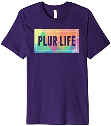 Mens Plur Life EDM Concert T-Shirt Medium Purple