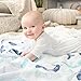 aden + anais Swaddle Blanket, Boutique Muslin Blankets for Girls & Boys, Baby Receiving Swaddles, Ideal Newborn & Infant Swaddling Set, 4 Pack, Seafaring