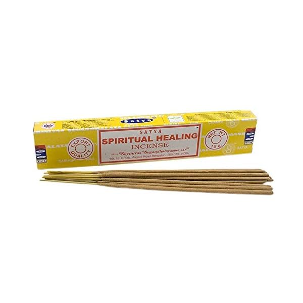 Satya Nag Champa Spiritual Healing Incense Sticks, 12 Count Link Light