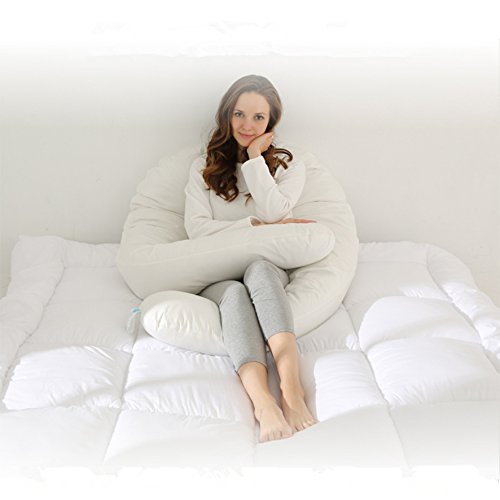 Promic Big U Shaped Body Support Pillow Total Body Pregnancy