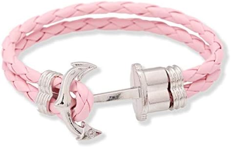 ZHSL Circle Leather Bracelet Wristband For Unisex Hand Woven Bracelet Tribal Braided Rope Surf Style Anchor