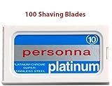 100 Israeli Personna Stainless Steel Double Edge Blades- Safety Razor - Double Edge Razor Blades - Personna Razor Blades