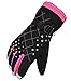 WATERFLY Women's Femal Ski Gloves Warm Waterproof Winter Glove Cycling Gloves