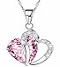 Blissique Jewelry Bath Bomb With a Surprise Pink Heart Necklace Inside, Ultra Lush Fragrance Jewels Set, Large Giant 9 Ounce, Organic with Natural Kaolin Clay and Essential Oil
