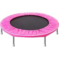 EiioX 38 inch Mini Fitness Trampoline, Stable & Quiet Exercise Rebounder for Kids Adults Indoor/Garden Workout Max 180lbs