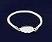 Lung Cancer White Ribbon Stretch Bracelet (Retail)