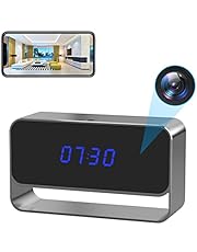 GooSpy Hidden Camera Clock WiFi Spy Camera FHD 1080P Wireless Nanny Cam Home Surveillance Security Cameras - Night Vision - 12/24 Hour - Motion Detection Alert & Record