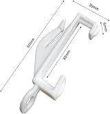Gadget Planet Plastic Curtain Hooks Pack of 40 Gliders For Track view 2