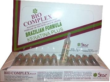 Amazon Com Bio Complex Brazilian Formula Keratina Plus Oil Treatment 12 Amp Hair And Scalp Treatments Beauty