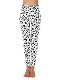 Jescakoo Leggings de cintura alta para dama, para yoga, control de barriga