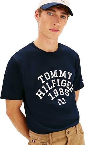 Camiseta de Manga Corta Hombre Archive con Logotipo Grande, Azul (Desert Sky), XS