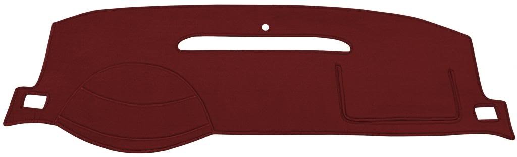 Seat Covers Unlimited Chevy Nova Dash Cover Mat Pad - With AC - Fits 1969-1974 (Custom Velour, Red)
