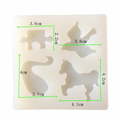 Horse,Pigeon,Swan Pendant Clay Silicone Mold, Crafting, Resin Epoxy, Jewelry Earrings Making, DIY Mobile Phone Decoration Tools,Semi-Transparent