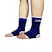 Luwint Compression Breathable Ankle Brace - Ankle Support Socks for Running Basketball Strain Sprain Arthritis, 1 Pair, Youth Adult (Blue)