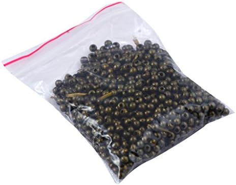 Enreverie 3mm Smooth Polished Metal Spacer Beads, 1000 Pieces (Bronze)