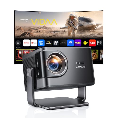 Outdoor Projector 4K [VIDAA Live TV/60W Dolby/1450 ISO] with WiFi6 & Bluetooth,