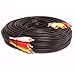 3 RCA Gold Audio Video Composite Cable (20ft)