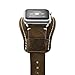 Elobeth for Apple Watch Band, Apple Watch Leather Band, iWatch Band Genuine Leather Band Crazy Horse Bracelet Wrist Watch Band with Adapter for Apple Watch Series 3/Series 2/Series 1 42mm Coffee