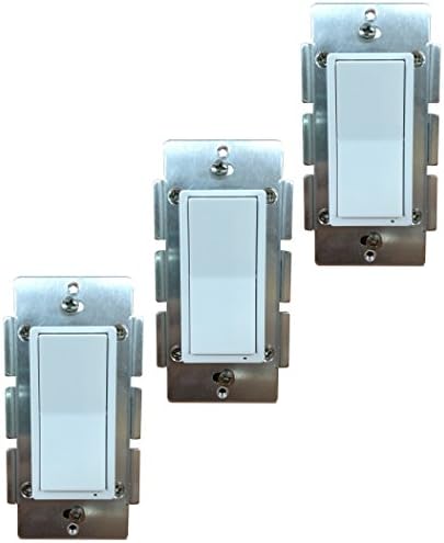 Dragon Tech WS-100 - Z-Wave Plus - Wall Mount On/Off Switch - 3 Pack