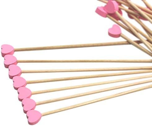 Disposable Color Wood Swizzle Sticks Wooden Coffee Stir Sticks Birchwood Tea Stirrers 15cm 100 Pcs Pink