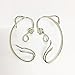 2017 Beauty Ear Cuff Belle Jewelry and Rose Earrings The Beast Fairy Tale Movie