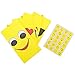 Emoji Paper Bags - Emoji Party Favors Treat Goody Bags for Kids Birthday Christmas Halloween Gift Candy Filling - Pack of 24 with 1 Sheet Emoji Stickers