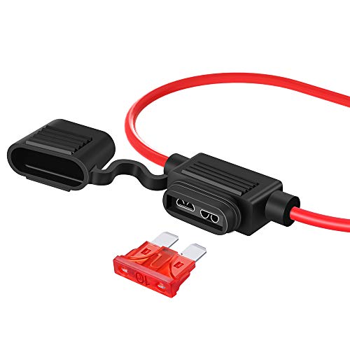 12 Gauge Fuse Holder ATC/ATO, SIM&NAT 5 Packs inLine Automotive Blade Fuse Holder with 65PCS