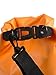 Orange Dry Bag (10L) by Odyssey, Waterproof Guaranteed, with Shoulder Strap & Free Bonus Smartphone Bag