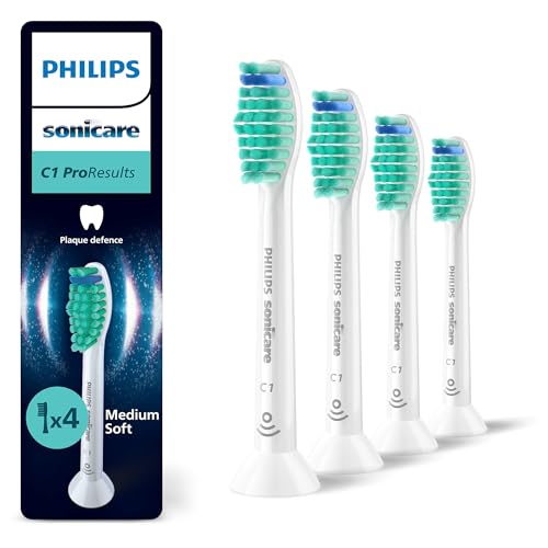Philips Sonicare C1 ProResults HX6014/87 Original Replacement Brush Heads, White, Pack of 4