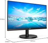 Philips 242V8LA 24" FHD 75Hz 4ms VA Monitor HDMI VGA DP Speakers LowBlue view 6