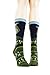 Foot Traffic Women's Socks, Fun Fantasy Socks, Sizes 4–10 (Alien Abduction)