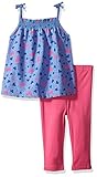 Bon Bebe Baby Girls' 2 Piece Chambray Dress and Legging Set