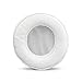BRAINWAVZ Round Replacement Memory Foam Earpads - Suitable for Many Other Large Over The Ear Headphones - Sennheiser, AKG, HifiMan, ATH, Philips, Fostex, Sony (White)