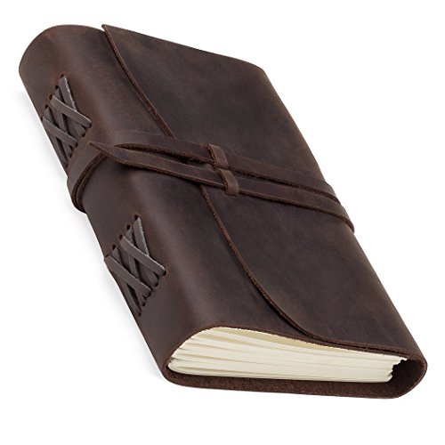 Leather Journal Refillable Writing NotebookHandmade Leather Bound