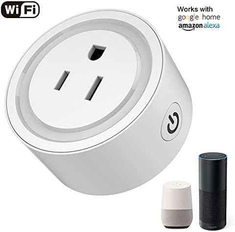 Smart Plug Outlet, Youcink Wireless Outlet WiFi Smart Socket, Works with Google Home,Amazon Alexa, Echo, Switch On/Off Your Electric Equipment from Anywhere, Timing Function
