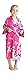Aibrou Girls' Peacock Satin Kimono Robe Bathrobe Nightgown For Party Wedding