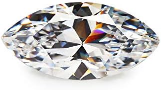 Marquise Shape AAAAA White Cubic Zirconia Gems LooseSynthetic Gemstone (8x16mm 25pcs)