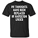 My Thoughts have Been Replaced by Hamilton Lyrics, Muscial T-Shirt-Unisex (Black, M)