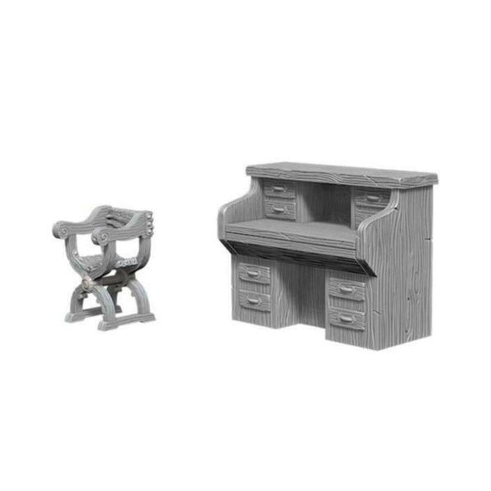Pathfinder Deep Cuts Unpainted Miniatures - Desk and Chairs